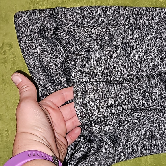 Splash Bottoms Juniors Heathered Black White Bike Shorts Side Pockets Athletic M - Picture 9 of 10